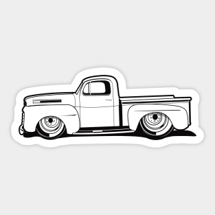 1950 Ford Truck BW Sticker